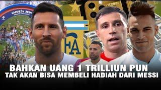 Lebih Bernilai dari Uang & Mobil Bahagianya Dibu Otamendi & Lautaro dapat Hadiah besar dari Messi