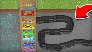 Я КОПАЛ ШАХТУ И НАШЁЛ ПОДЗЕМНЫЙ НЕБОСКРЁБ В МАЙНКРАФТ  Компот Minecraft