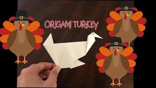 How to make an Origami Turkey Thanksgiving Special