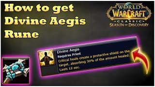 How to get Divine Aegis Rune for Priest WoW SoD Phase 3