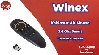 Winex Kablosuz Air Mouse 2.4Ghz Smart Uzaktan Kumanda  Kutu Açılışı ve İnceleme