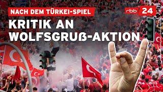 Anspannung bei der EM Türkei-Fans zeigen rechtsextremen „Wolfsgruß”