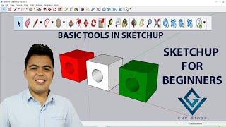 SketchUp Tutorial for Beginners Basic Tools in SketchUp I GV Envisions Tutorial