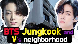 Walking from BTS Jungkook’s house to V’s house. The most expensive street in Seoul.