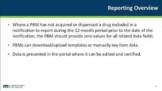 Pharmacy Benefit Manager Public Interest Reporting Tutorial