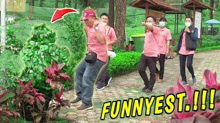 KAGETIN YANG PAKAI BAJU PINK - LUCU BIKIN NGAKAK  FUNNIEST BUSHMAN PRANK