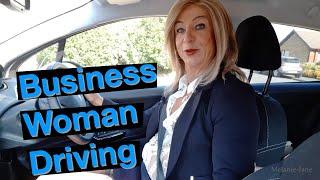 Business Woman Driving & Outfit Try On