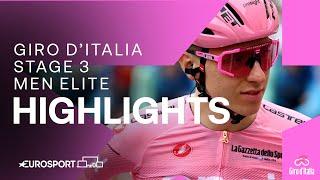 SPRINT MASTERCLASS   Giro DItalia Stage 3 Race Highlights  Eurosport Cycling