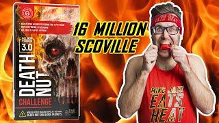 Most Death Nut Challenge Version 3 Ever Eaten 16 Million Scoville Crystals  League of Fire Record