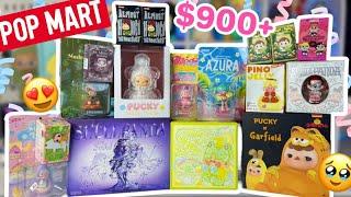 $900+ POPMART HAUL & UNBOXING ** NEW SKULLPANDA FULL SET NEW PINO JELLY FULL SET AND TONS MORE