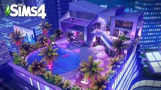 Torendi Tower Night Pool  The Sims4 Stop Motion Build  NoCC 【シムズ４建築】