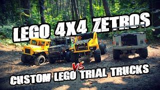 LEGO 42129 4x4 Zetros VS Custom LEGO Trial Trucks