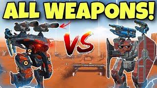  TITAN AO MING VS ARTHUR COMPARISON WITH ALL WEAPONS  War Robots Test Server  WR 