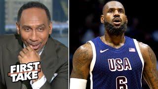 FIRST TAKE  He saves Team USA in consec - Stephen A. LeBron will make difference at Paris Olympics
