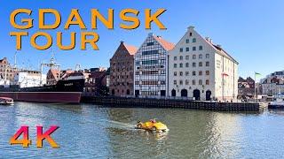 Walking Tour Gdansk - Gdansk City Poland  4K 60fps City Walk - Travel Walk Tour