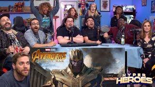 Marvel Studios Avengers Infinity War - Official Trailer Reaction