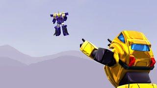 SFM  Bumblebee insults Blitzwing Transformers Animated remade in G1 style