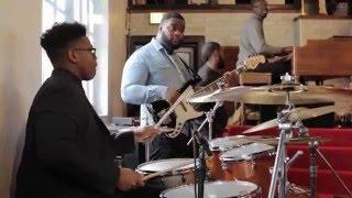 15-year-old Jaylan Crout Playing Drums in Church Part 1 How Great Is Our God