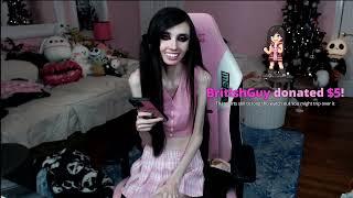 Eugenia Cooney gets a donation and flashes