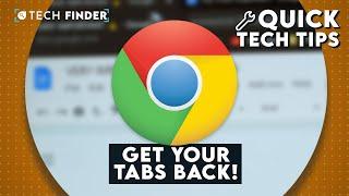 Accidentally closed a tab? Heres what to do.   Quick Tech Tips #shorts