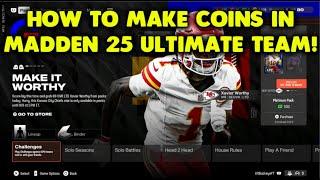 THE EASIEST WAYS TO MAKE COINS IN MADDEN 25 ULTIMATE TEAM