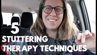 5 Stuttering Therapy Techniques