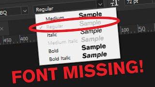 How to fix fonts not showing up in Adobe software Even though theyre installed