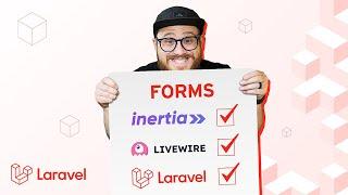 What Do Forms Look Like in Different Laravel Stacks Blade Livewire and ReactInertia?