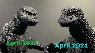 Custom Figure Neca Godzilla 1973 showcase and comparison.