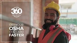 OSHA-Authorized Outreach Training Online at 360training®  Get Your Official DOL Card