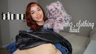 winter clothing haul ️  fashion nova  winter essentials +outfit inspo