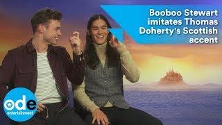 Descendants 2 Booboo Stewart imitates Thomas Dohertys Scottish accent