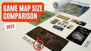Video Game Map Size Comparison - 3D