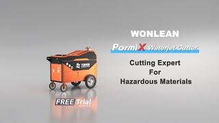 Amazing breakthrough True cold cutting method WONLEAN Pormix Waterjet Cutter Surprising Arrival