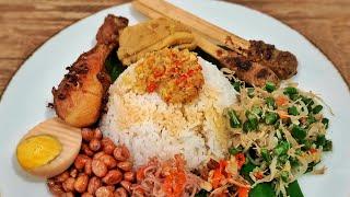 NASI AYAM IBU OKI Resep NASI CAMPUR AYAM Khas Bali