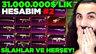 31.000.000$LIK HESABIMI TANITTIM #2 SİLAHLAR ARABALAR VE HERŞEY  PUBG MOBILE