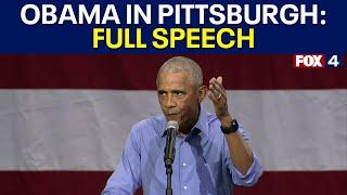 Barack Obama in Pittsburgh PA FULL SPEECH