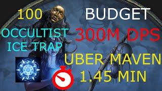 POE 3.24 Ice Trap Uber Maven  Almost One Shot With BUDGET Build