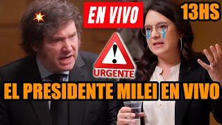 EL PRESIDENTE MILEI EN VIVO LE RESPONDE TODO A PERIODISTA ZURDA