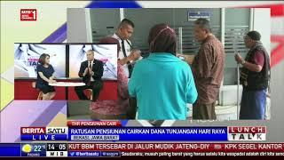 Ratusan Pensiunan PNS Antre Ambil Dana Pensiun dan THR