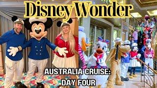 DISNEY WONDER CRUISE  CHARACTERS TRITONS FAREWELL SHOW  DISNEY MAGIC AT SEA AUSTRALIA  DAY 4