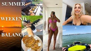 Summer Weekend BALANCE Vlog having fun & health priorities & how I do both