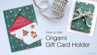 How to fold Origami Gift Card Holder
