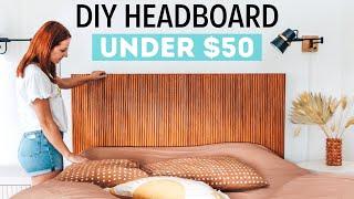 How To Make Your Own Wood Fluted Headboard UNDER $50