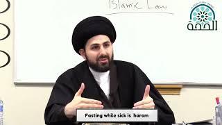 Fasting while sick is haram a sin.