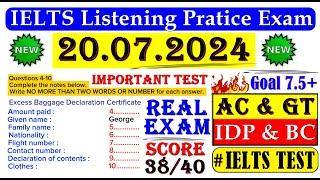 IELTS Listening Practice Test 2024 With Answers  Real Exam 20.07.2024