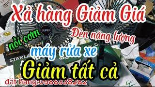 Xả kho thanh lý gấp nồi cơm Nhật máy rửa xe đèn năng lượng nồi chiên không dầu giá chỉ có 60k