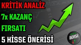 KRİTİK ANALİZ  7x KAZANÇ FIRSATI  5 HİSSE ÖNERİSİ  HİSSE SENEDİ TAVSİYELERİ  TEKNİK ANALİZ