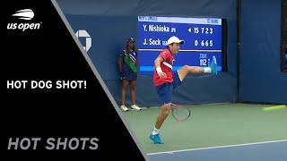 Yoshihito Nishiokas Stunning Hot Dog Winner  2021 US Open