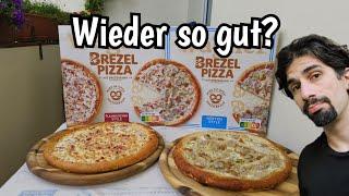 Hütten Style mit Würstel & Flammkuchen - neue Wagner Brezel Pizza